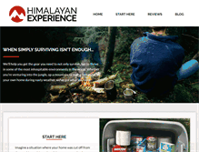 Tablet Screenshot of himalayan-experience.com